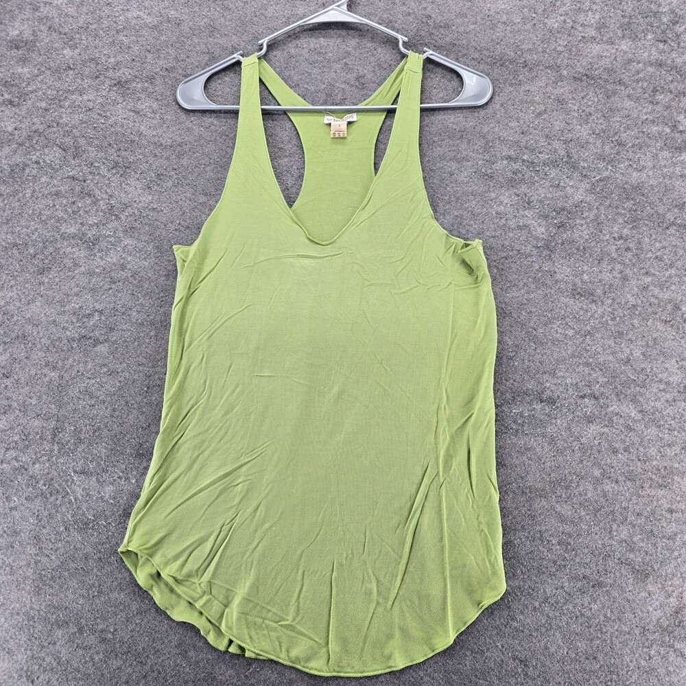 The Woods by Kate Quinn Tank Top Womens Small Sleeveless Green V Neck